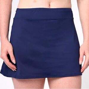 ON SALE! Lands’ End blue women’s (size 8) swim skirt w/ built-in bikini bottoms